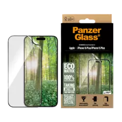 PanzerGlass ECO MATRIX Screen Protector iPhone 16 Plus | 15 Plus | Ultra-Wide Fit