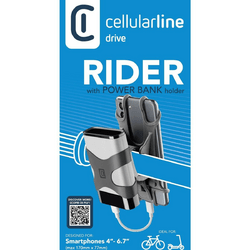 Cellularline Universal Bike Holder Rider Powerbank Schwarz