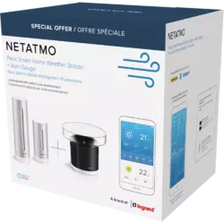 Netatmo Smarte Wetterstation + Regenmesser Bundle Grau / Schwarz