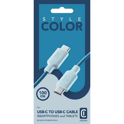 Cellularline Style Color Data Cable USB Typ-C/ Typ-C 1 m Blau