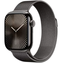 Apple Watch Series 10 Titan Milanaise Armband Schiefer/Schiefer