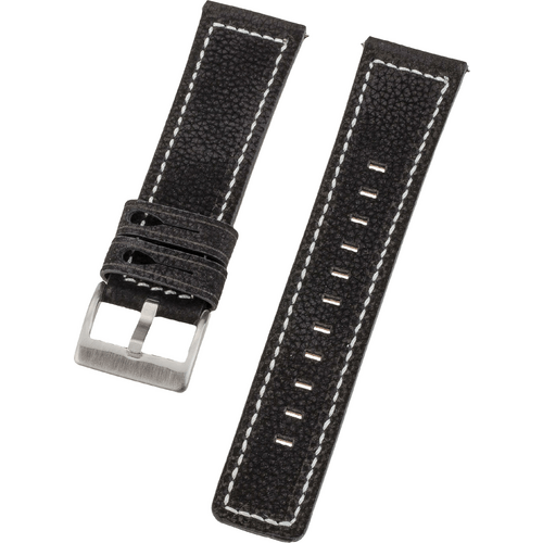 Peter Jäckel Armband 22mm Leather Schwarz