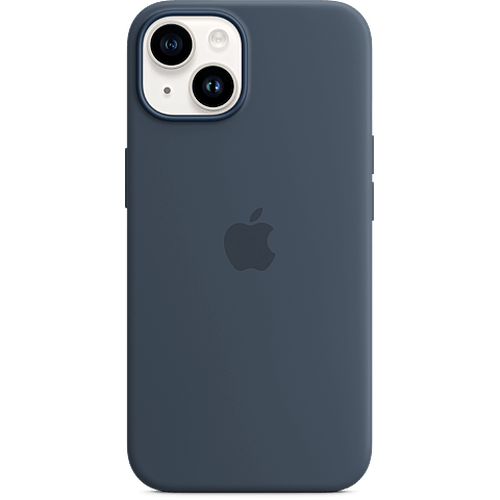 Apple Silikon Case iPhone 14 Plus Sturmblau