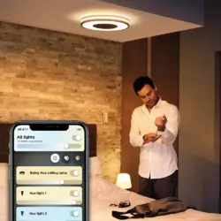 Philips Hue White Ambience Being Deckenleuchte inkl. Dimmschalter Weiß