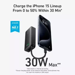 Anker 545 Nano Power Bank 10000mAh, PD 30W Schwarz